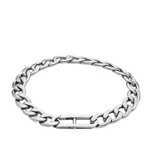 Pulsera Fossil Jf04770040 Plateado Hombre