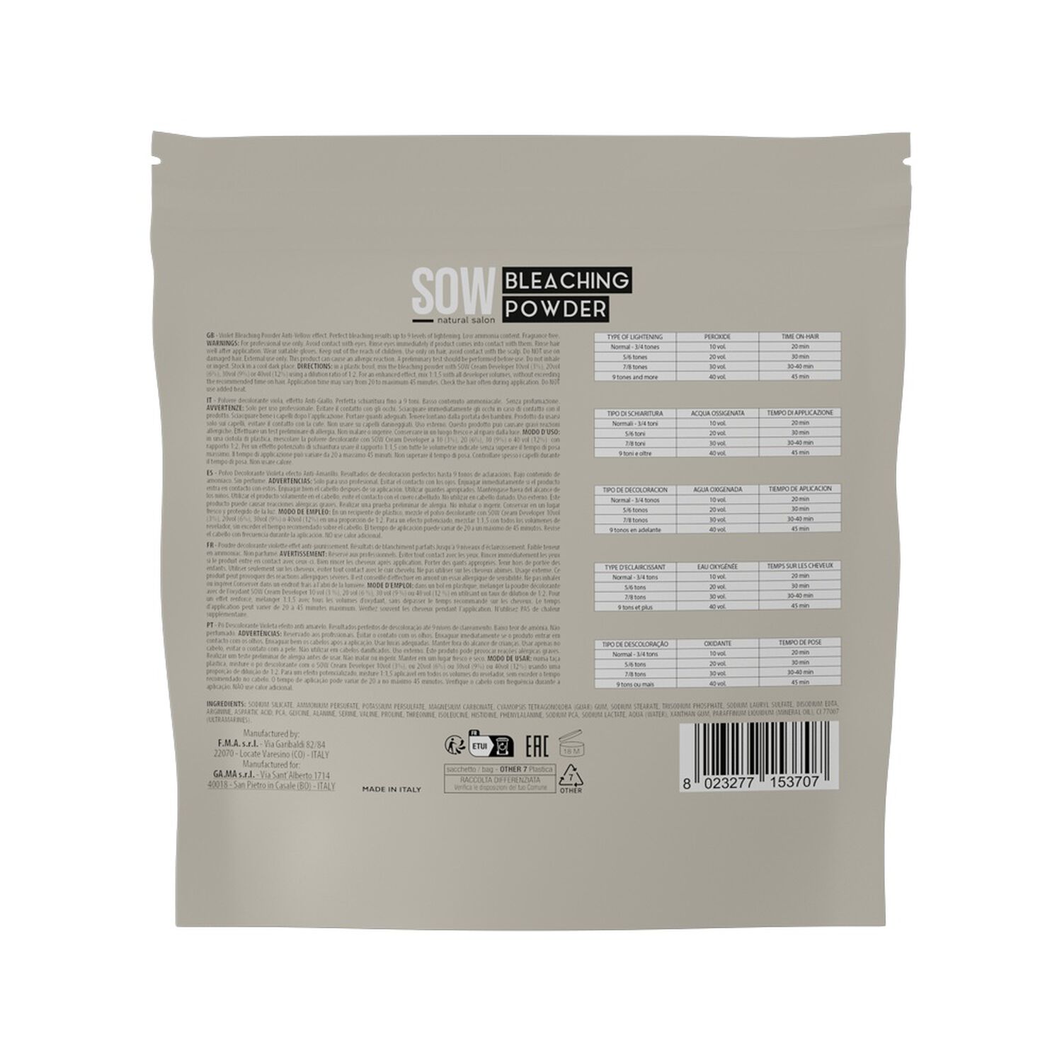 Sow Polvo Decolorante Profesional Pro-plex 500g M&aacute;xima Protecci&oacute;n image number 1.0