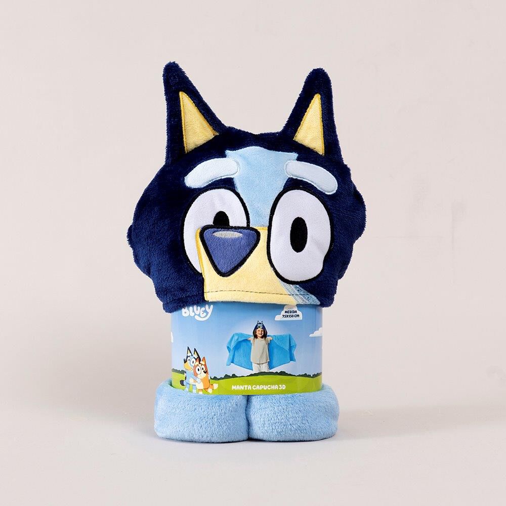 Manta Capucha 3d 70x150cm Bluey image number 2.0