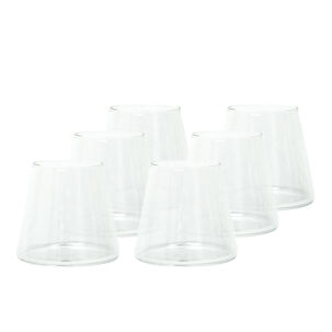 Set 6 Vasos De Vidrio Estilo Japonés 320 Ml Simplit Set 6 Vasos De Vidrio Estilo Japonés 320 Ml Simplit
