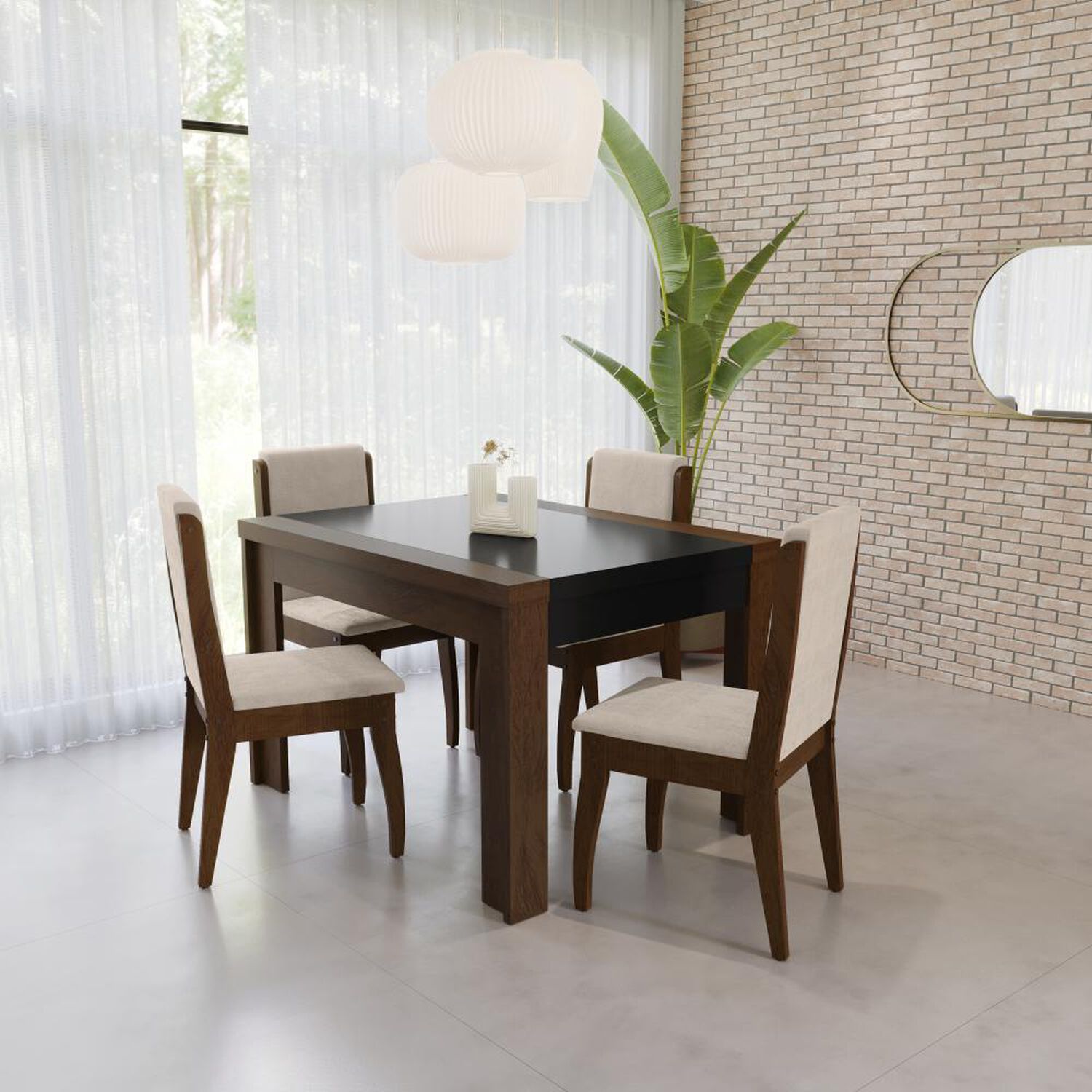 Juego De Comedor Decocasa Lorenzi / 4 Sillas image number 1.0