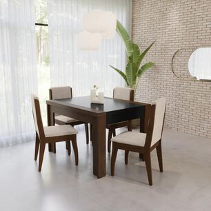 Juego De Comedor Decocasa Lorenzi / 4 Sillas