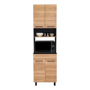 Mueble Para Microondas Café Claro 210x60x49,1 Cm