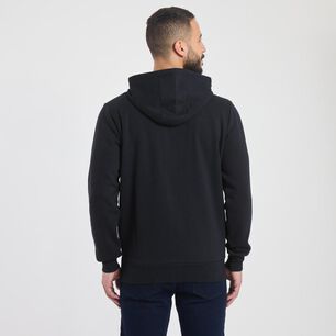 Poler&oacute;n Liso Slim Cuello Alto Con Capucha Hombre Az Black