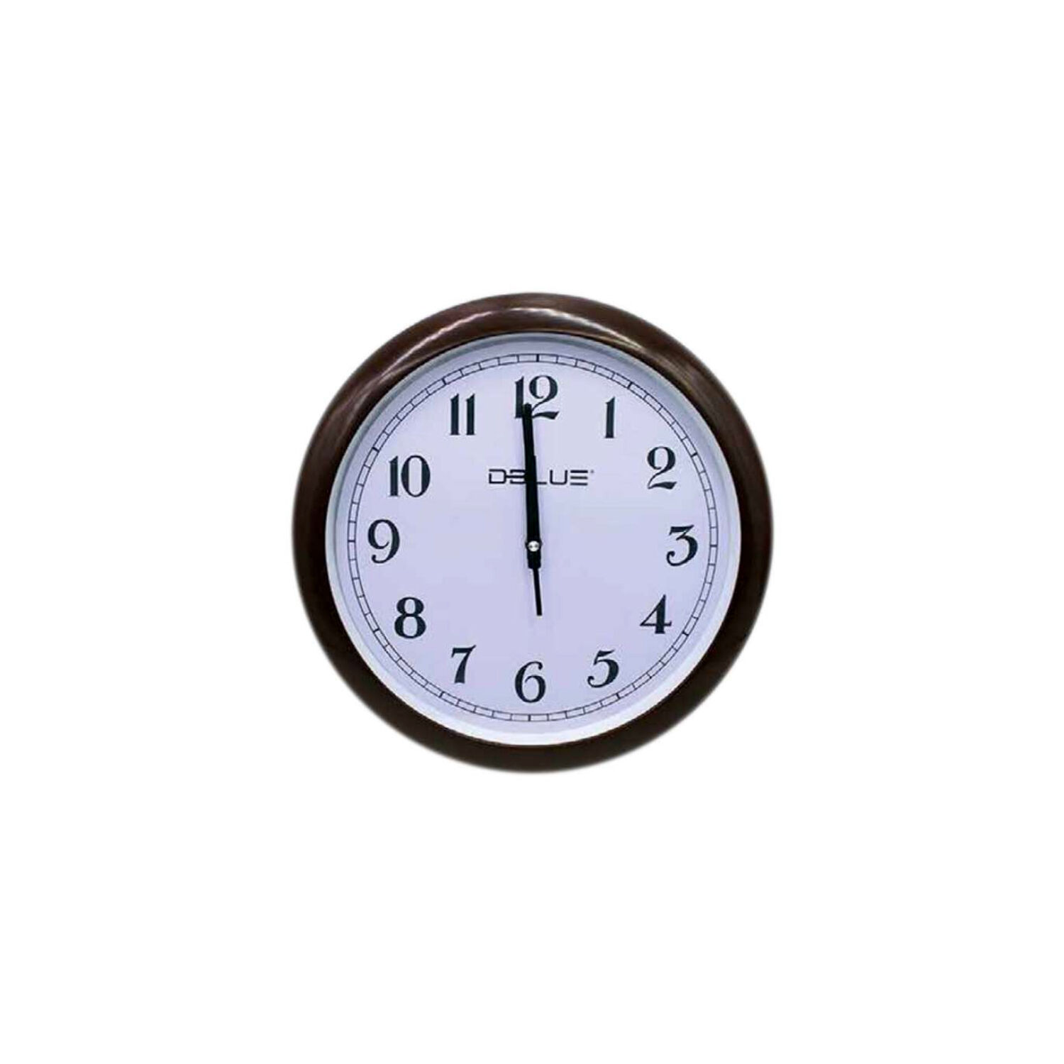 Reloj Para Pared De 15.7 Pulgadas Borde Caf&eacute; Oscuro - Ps image number 0.0