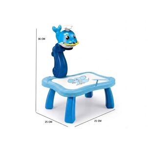 Proyector Pintura Ni&ntilde;os Mesa Dibujo Delf&iacute;n Infantil Luz