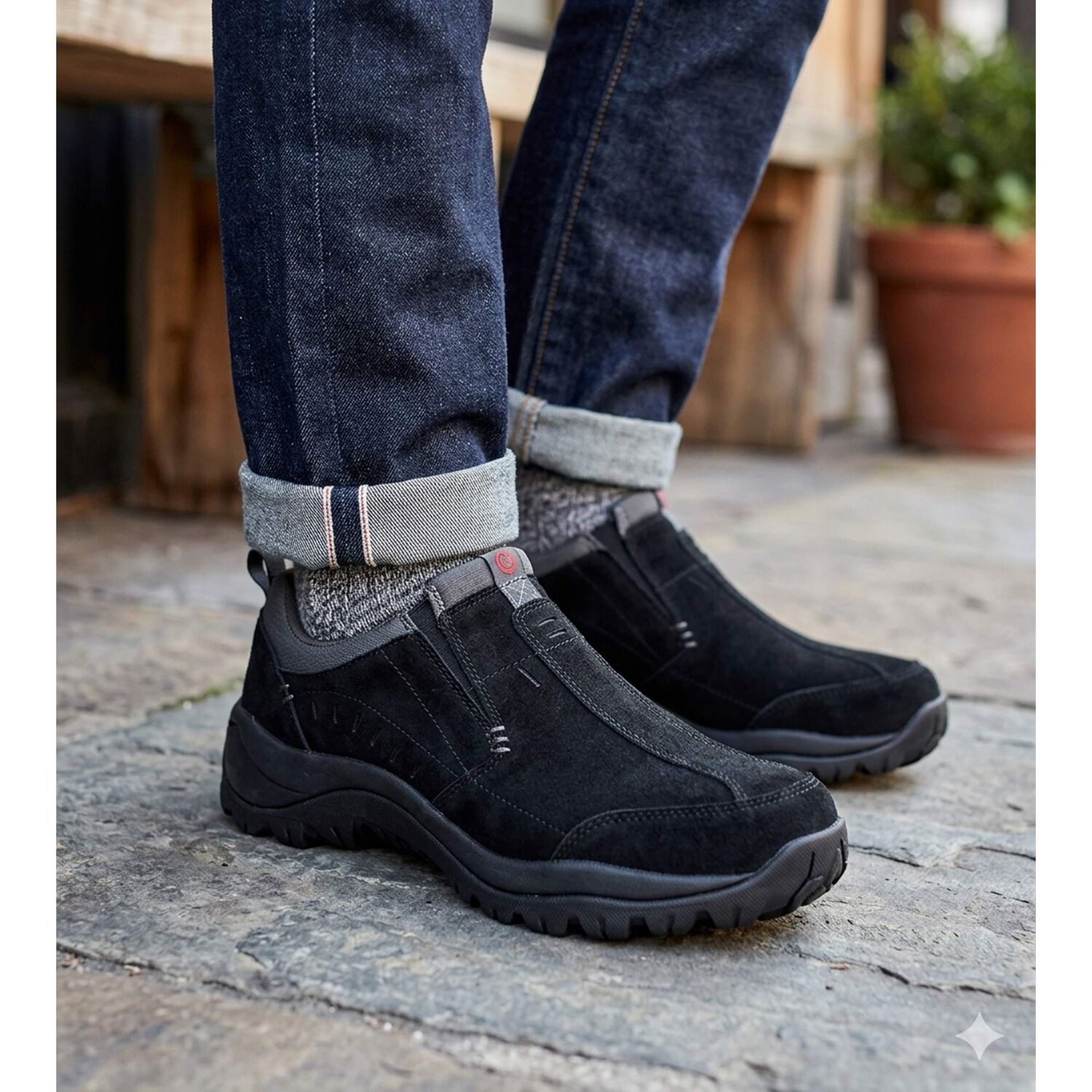 Zapato De Cuero Cedro Negro London Adixt image number 5.0