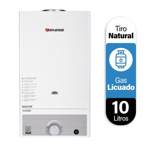 Calefont 10 Litros Gas Licuado Tiro Natural Splendid