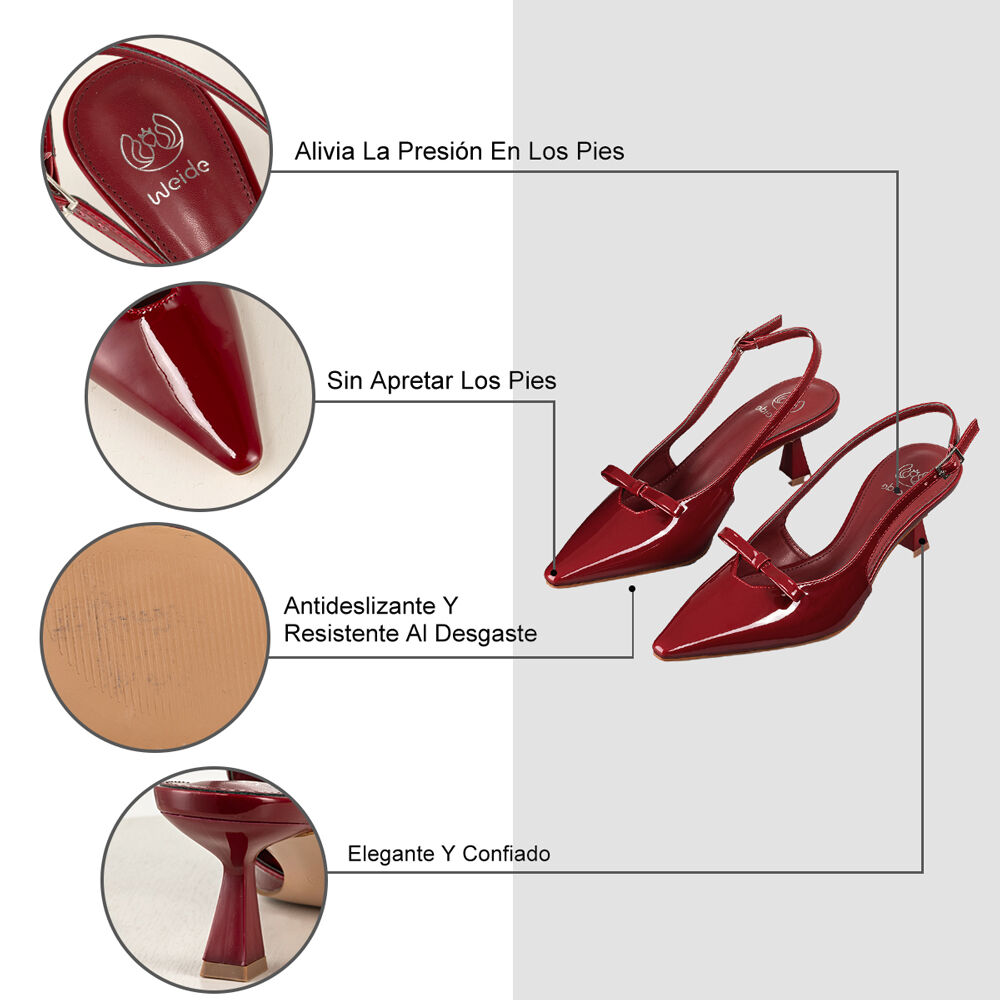 Zapato Formal Elegante Taco Alto Stiletto Mujer Weide Qiu357 image number 7.0