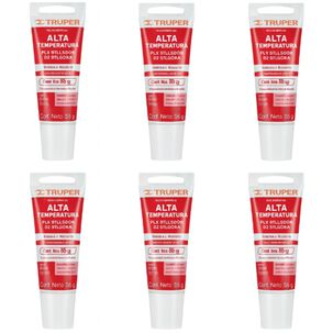 Silicona Sellador Rojo Para Altas Temperaturas 85g Truper