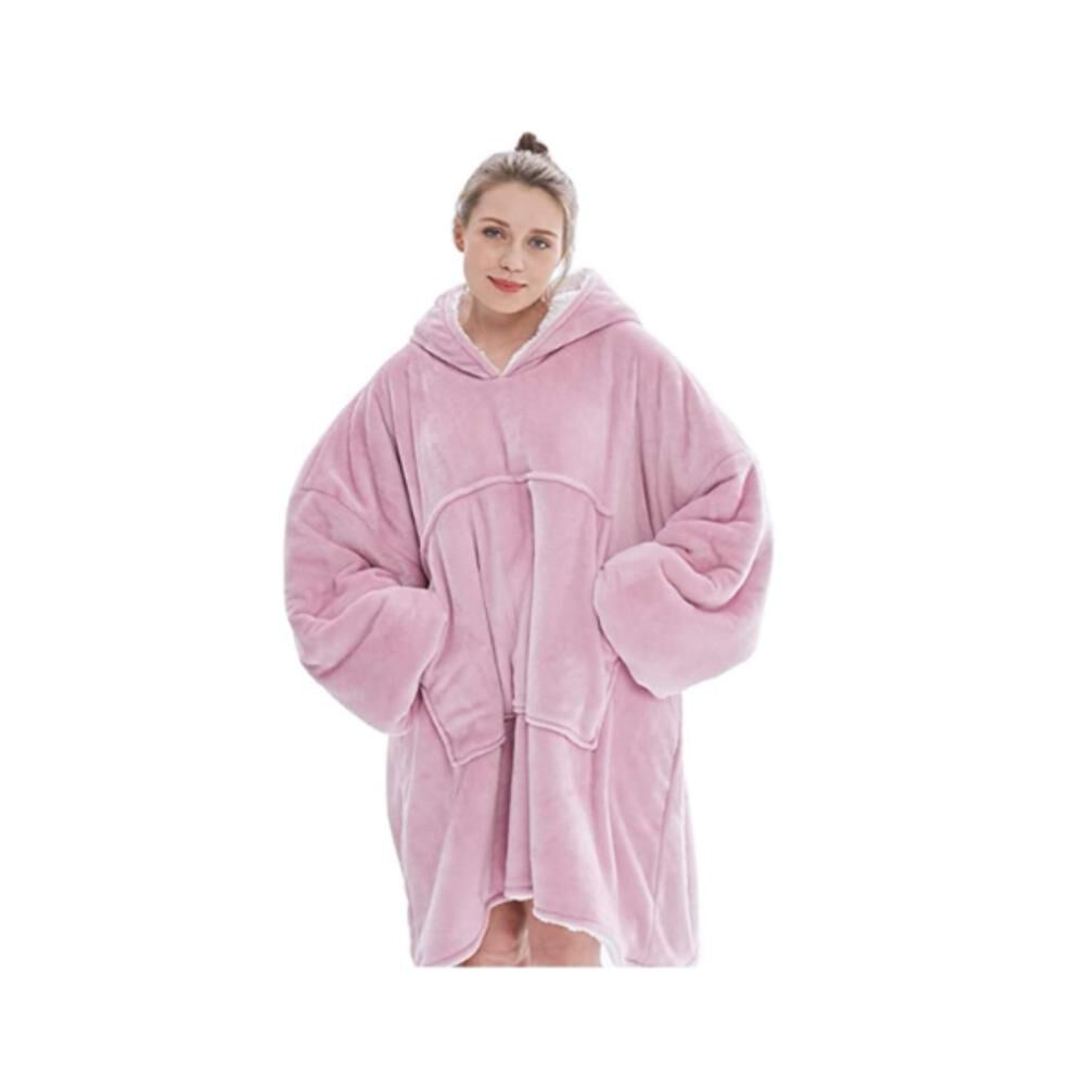 Poleron Felpa Con Capucha Manta Polar Bata Frazada Inviern image number 38.0