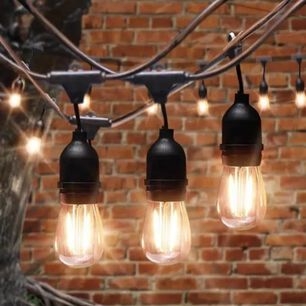 Guirnalda Luces Led Exterior 10 Metros E27 Impermeable.