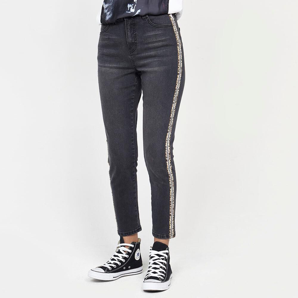 Jeans Mujer Tiro Alto Super Skinny Rolly go image number 0.0