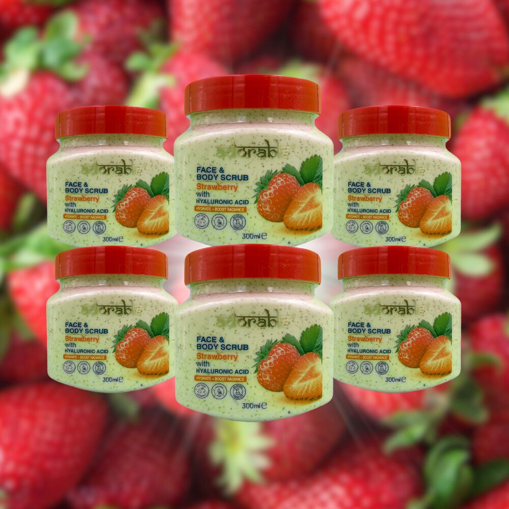 Pack Adorable 6 Exfoliantes Frutilla&ácido Hialurónico 300ml image number 1.0