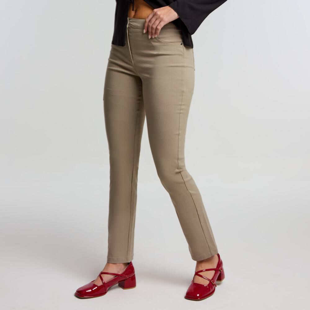 Pantalón Pitillo Strech Tiro Medio Skinny Mujer Kimera image number 2.0