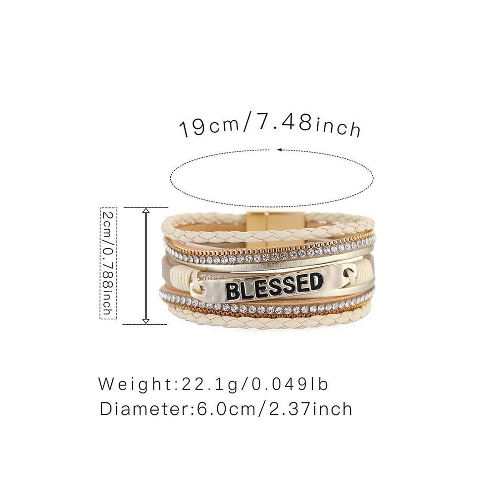 Pulsera Brazalete En Capas Blessed Gloriahoon image number 6.0