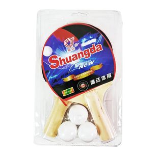 Juguete Pack 2 Paletas De Ping Pong Con 3 Pelotas Infantil