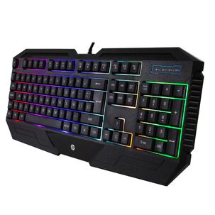 Teclado Gamer Hp K110 Rgb Para Pc/ Ps5/ Ps4/ Xbox/ N. Switch