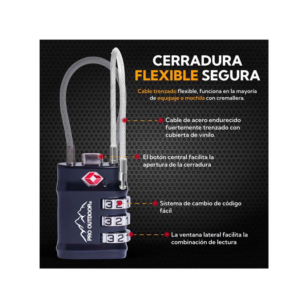 2 Unidades De Candados Con Clave Pro Outdoor image number 2.0