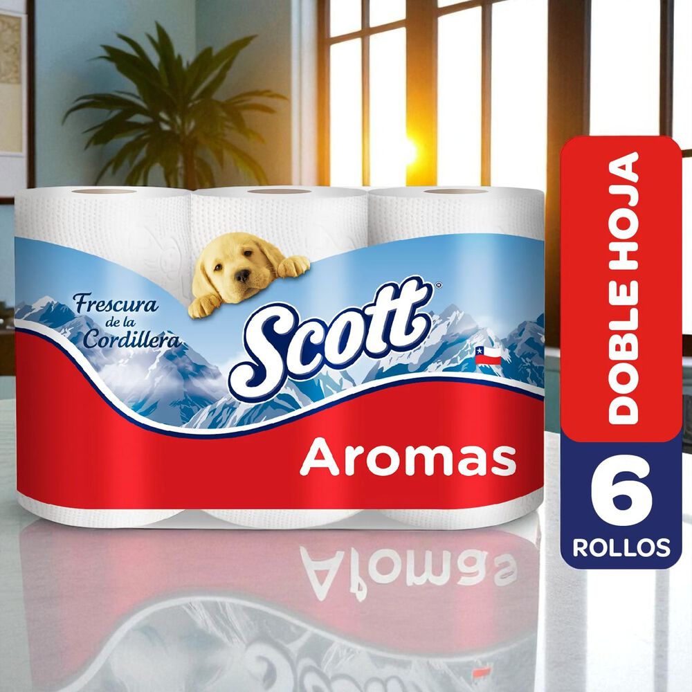 Papel Higi&eacute;nico Scott Aromas 48 Unidades Doble Hoja 21,1 Mts image number 2.0