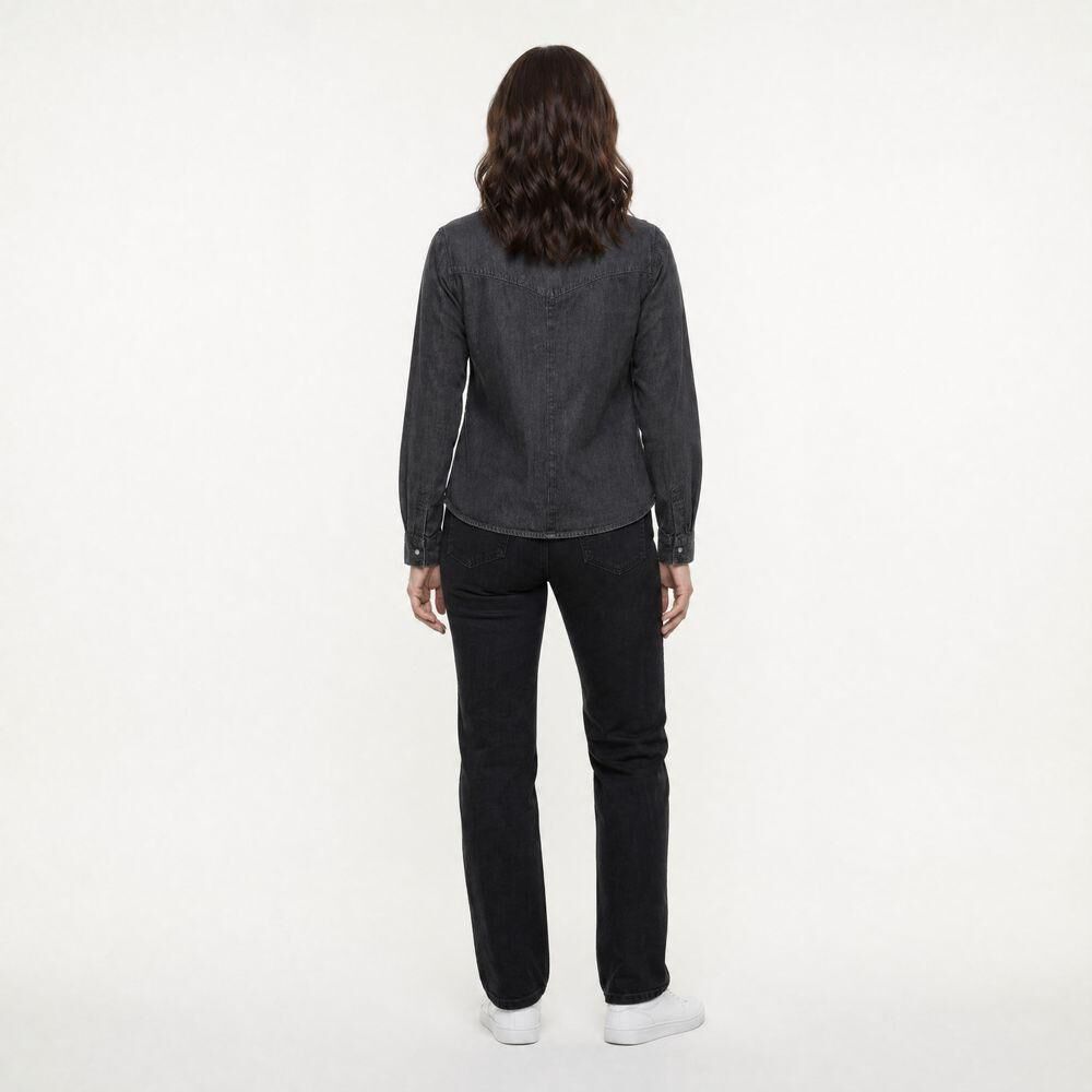 Blusa Denim Regular Manga Larga Mujer Geeps image number 1.0