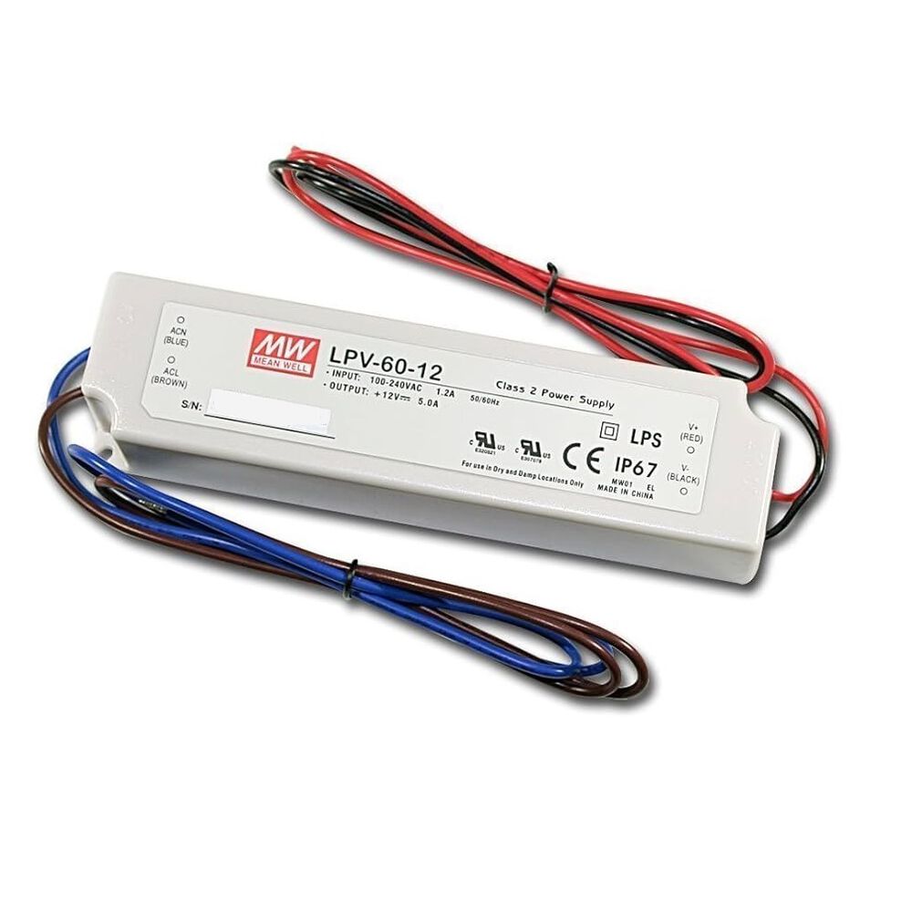 Driver Led 60w 12v - Mean Well Lpv-60-12 image number 0.0