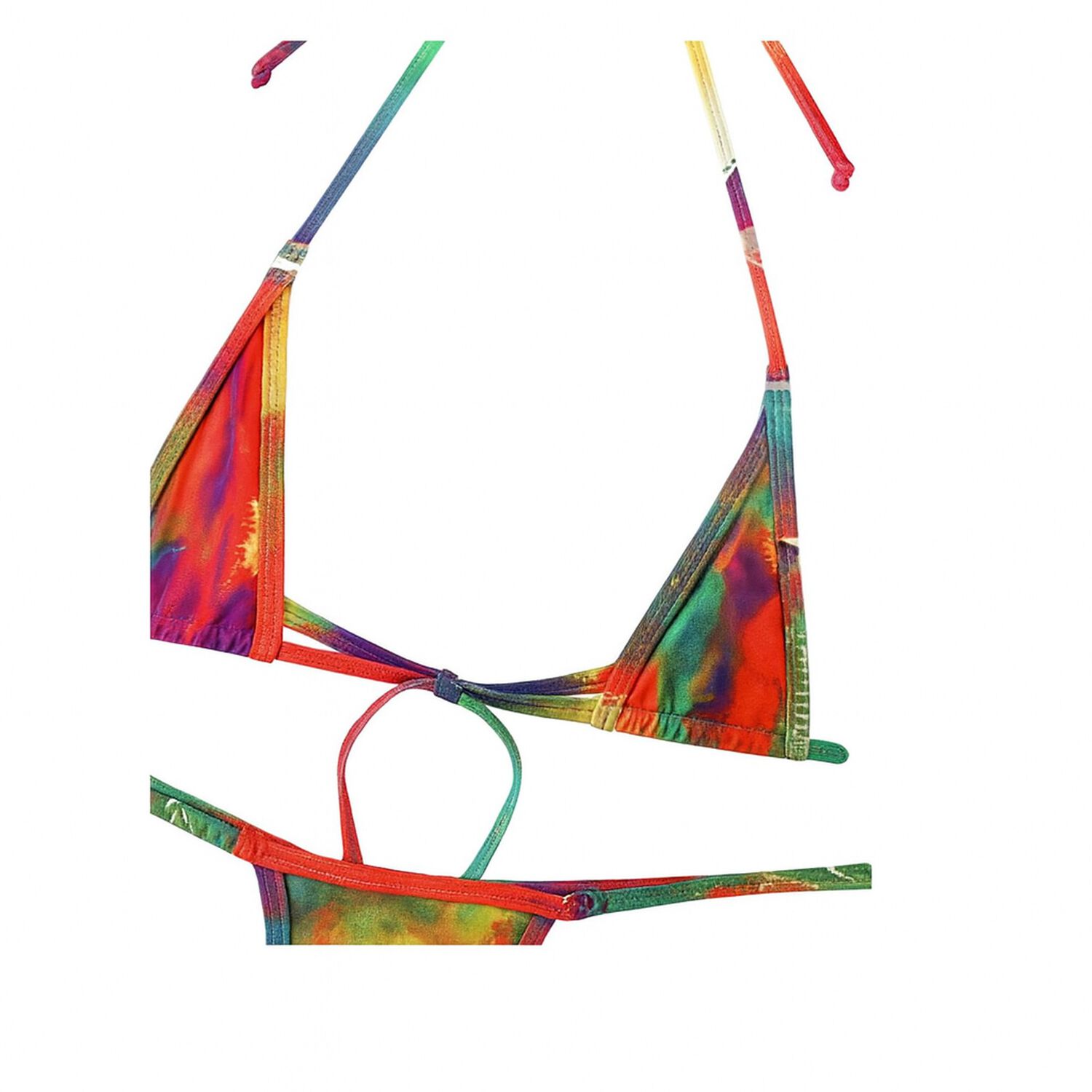Traje Ba&ntilde;o Bikini Micro Tri&aacute;ngulo Con Estampado Muy Sexi image number 6.0