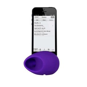 Altavoz Parlante Iphone Silicona Morado