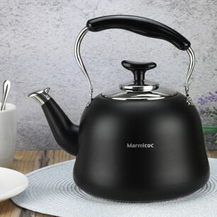 Tetera Sara Black Acero Inoxidable Marmicoc 3 Litros Color Negro