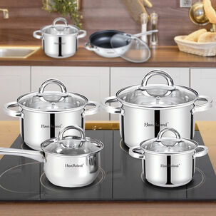 Batería 12 Piezas Acero Inoxidable Hamburgo