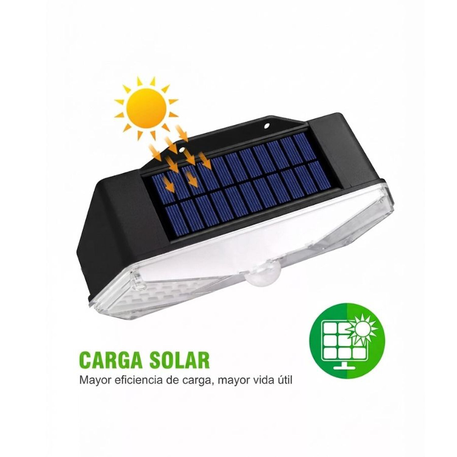 Foco Aplique Solar 124 Led Con Sensor De Movimiento Exterior Pared image number 3.0
