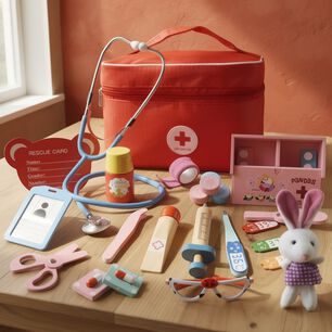 Set Juego De Roles Doctor- Dentista Juego Madera Ni&ntilde;os