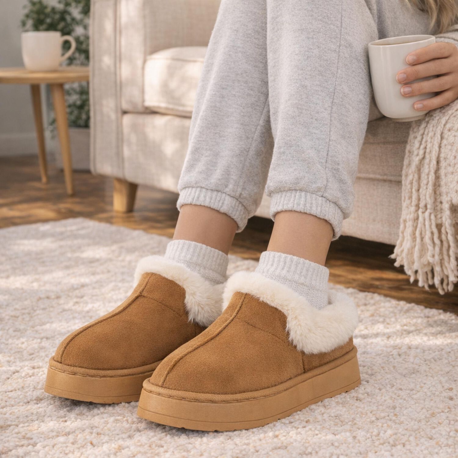 Pantufla Invernal Caramelo Passer image number 4.0