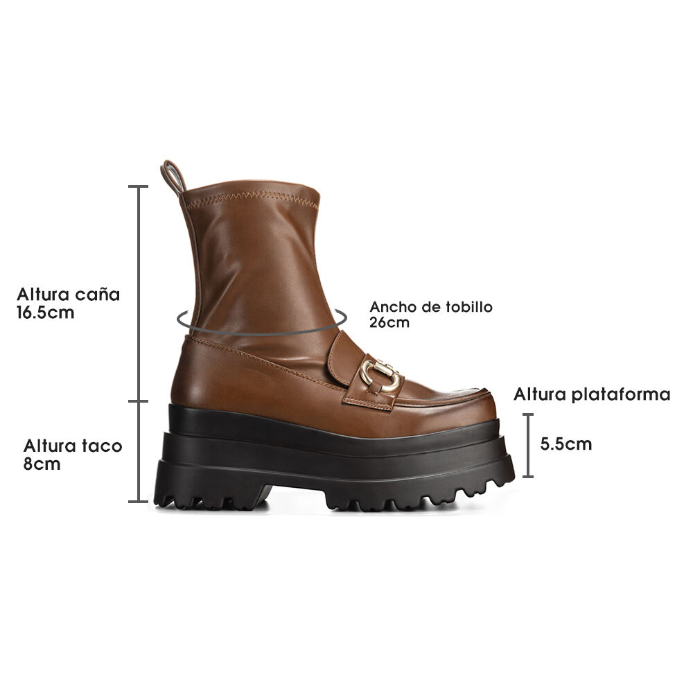 Botin Camel Casual Mujer Weide Czy578 image number 5.0