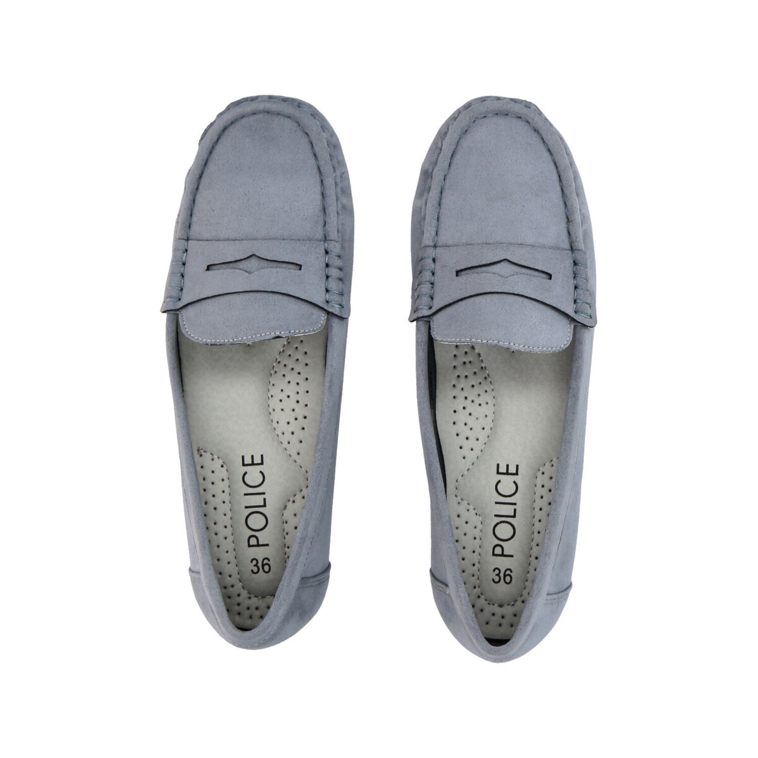 Mocas&iacute;n Mujer Gris Lali Police image number 1.0
