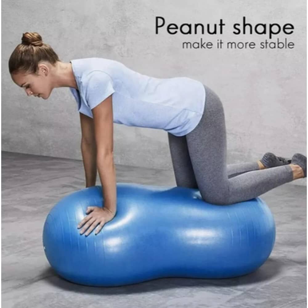 Bal&oacute;n Ovalado Pilates Yoga Azul image number 2.0