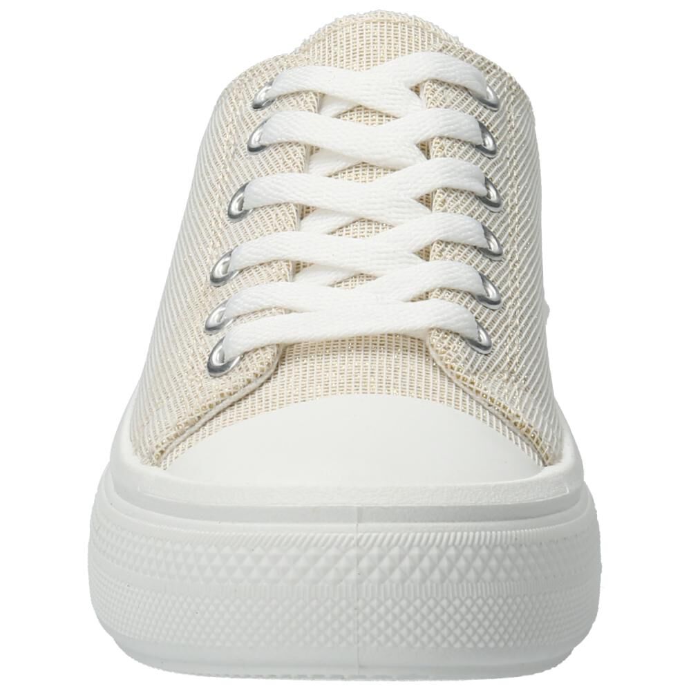 Zapatilla Urbana Mujer Azaleia Lona Dorado image number 3.0