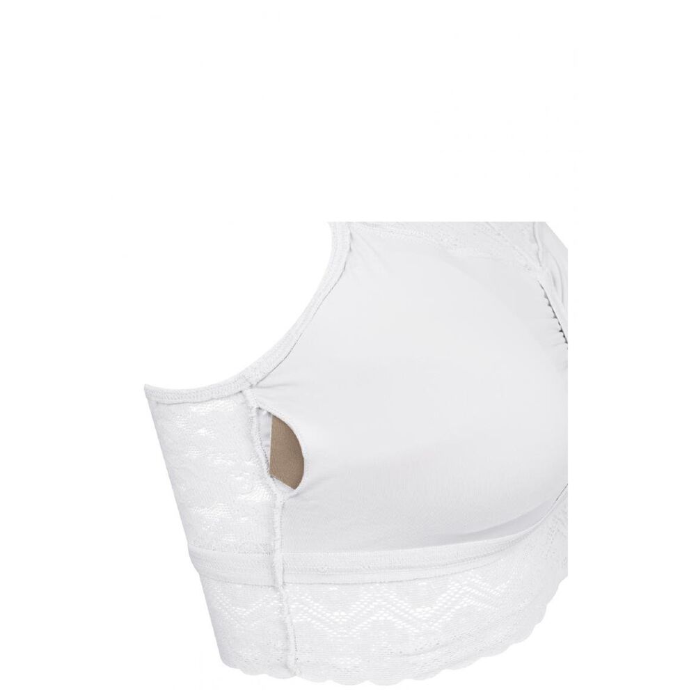 Top Encaje Recogido Blanco 2rios image number 2.0