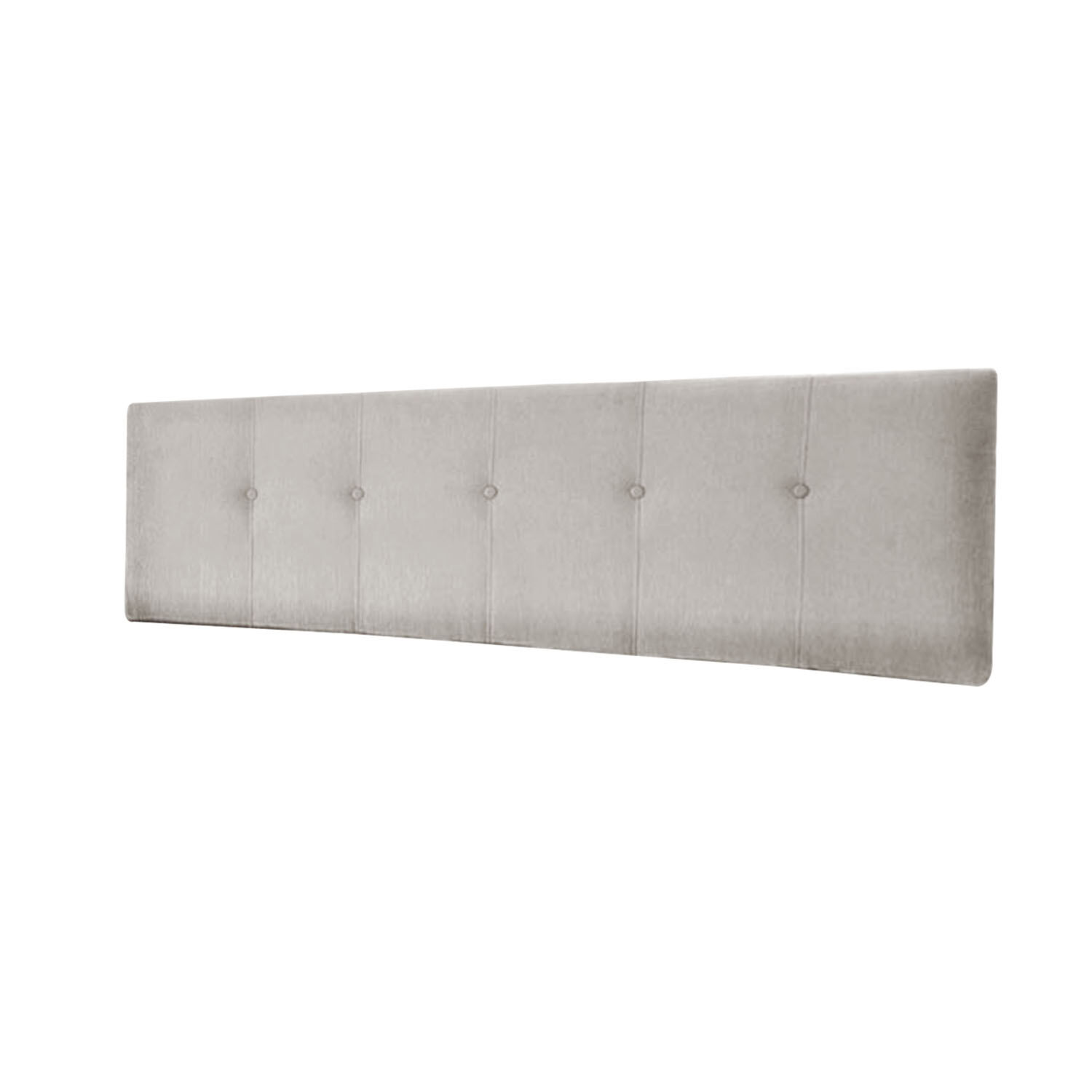 Respaldo Best Tela Velvet Gris 2 Plazas image number 1.0