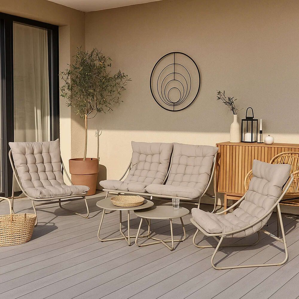 Juego De Terraza Arena 3 Sof&aacute;s Y 2 Mesas De Centro image number 9.0