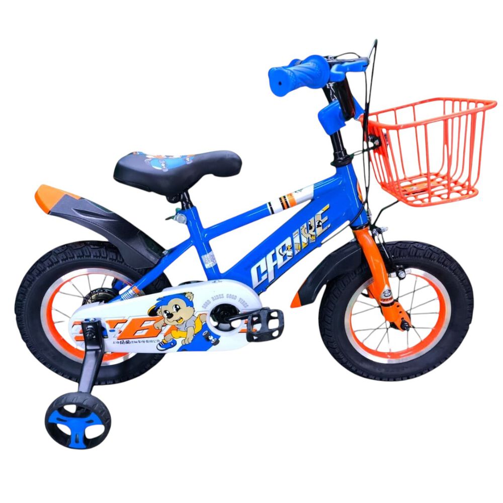 Bicicleta Aro 12 Infantil Cfbike Azul/naranjo image number 4.0