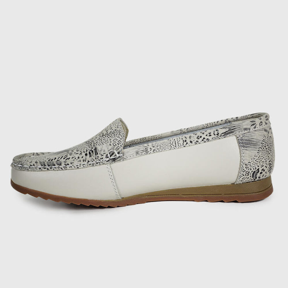 Mocasín Cuero Ethel Blanco image number 5.0