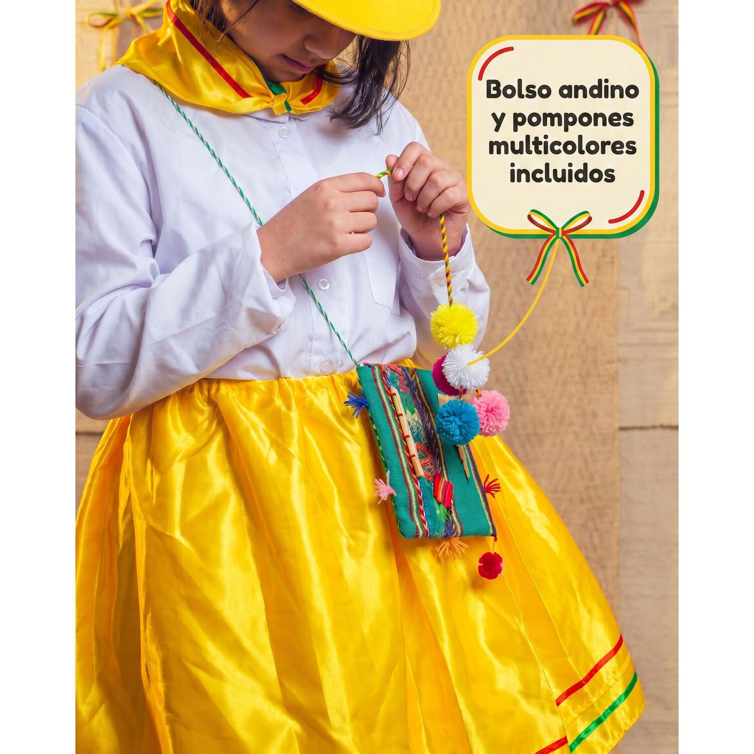Traje Trote Nortino Completo Para Ni&ntilde;a Y Ni&ntilde;o Carnavalito image number 4.0