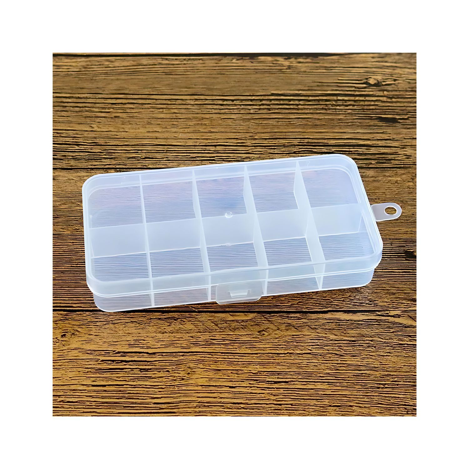 Caja Organizadora Peque&ntilde;a Tapa 10 Compartimentos Almacenamiento image number 7.0