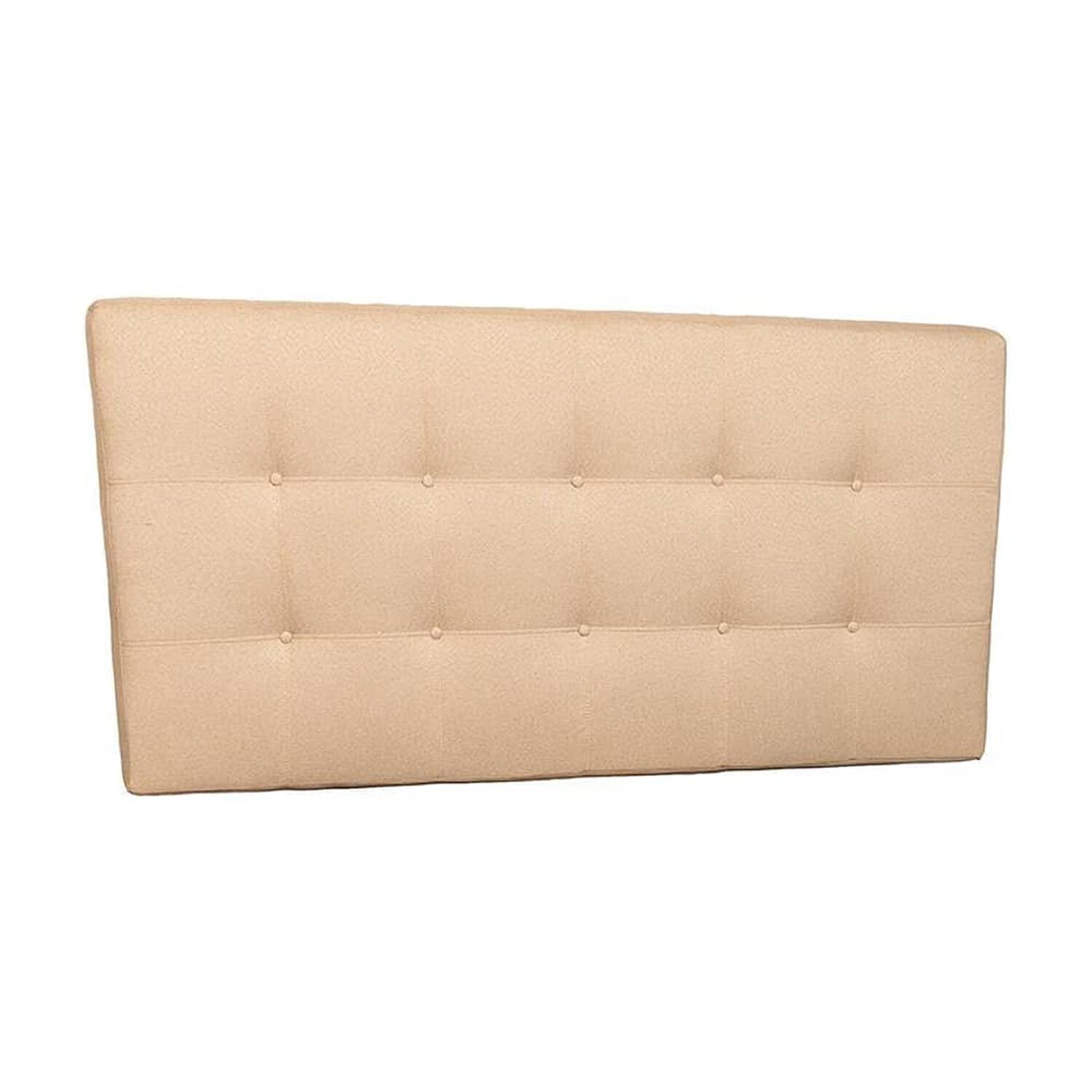 Respaldo Dos Plazas Lino Beige image number 1.0