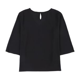 Blusa Lisa Manga 3/4 Cuello V Mujer Lesage