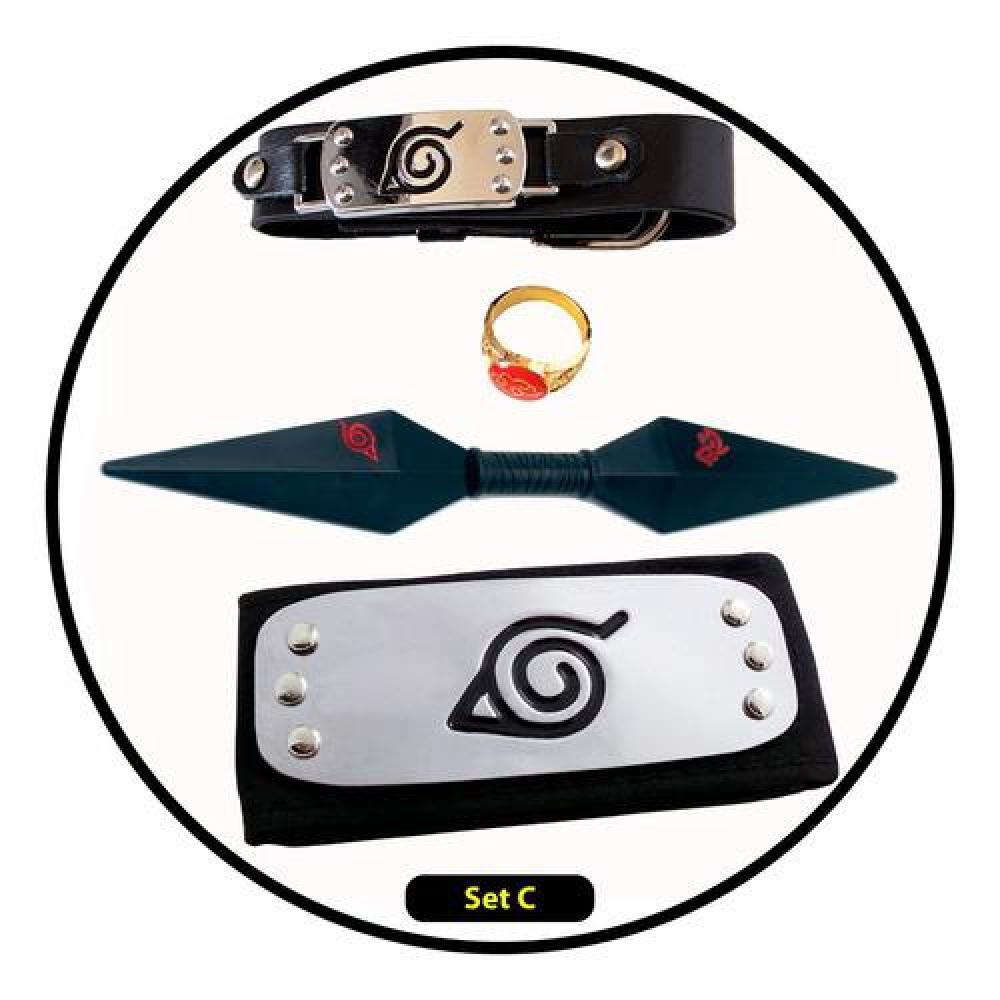 Set Accesorios Naruto Animé Itachi Akatsuki image number 2.0