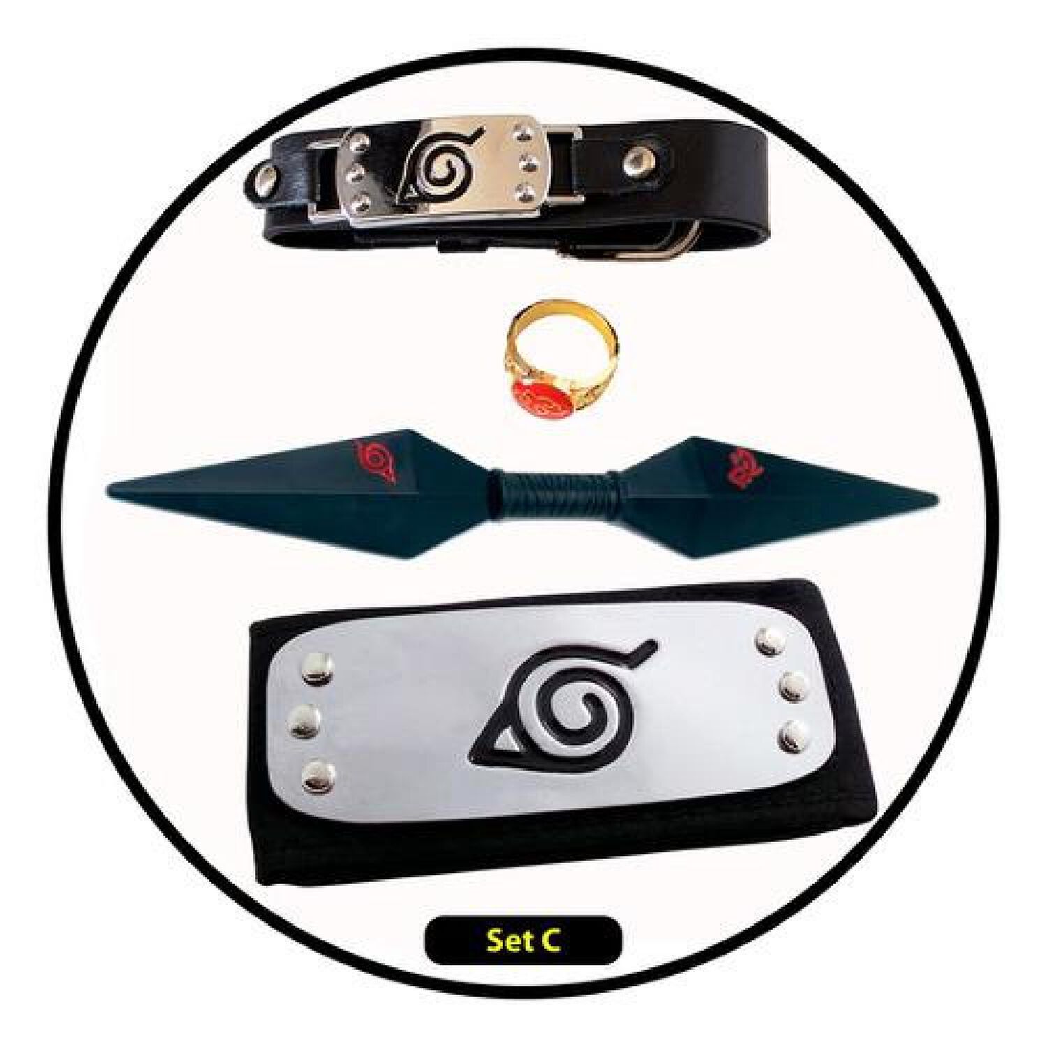 Set Accesorios Naruto Anim&eacute; Itachi Akatsuki image number 2.0