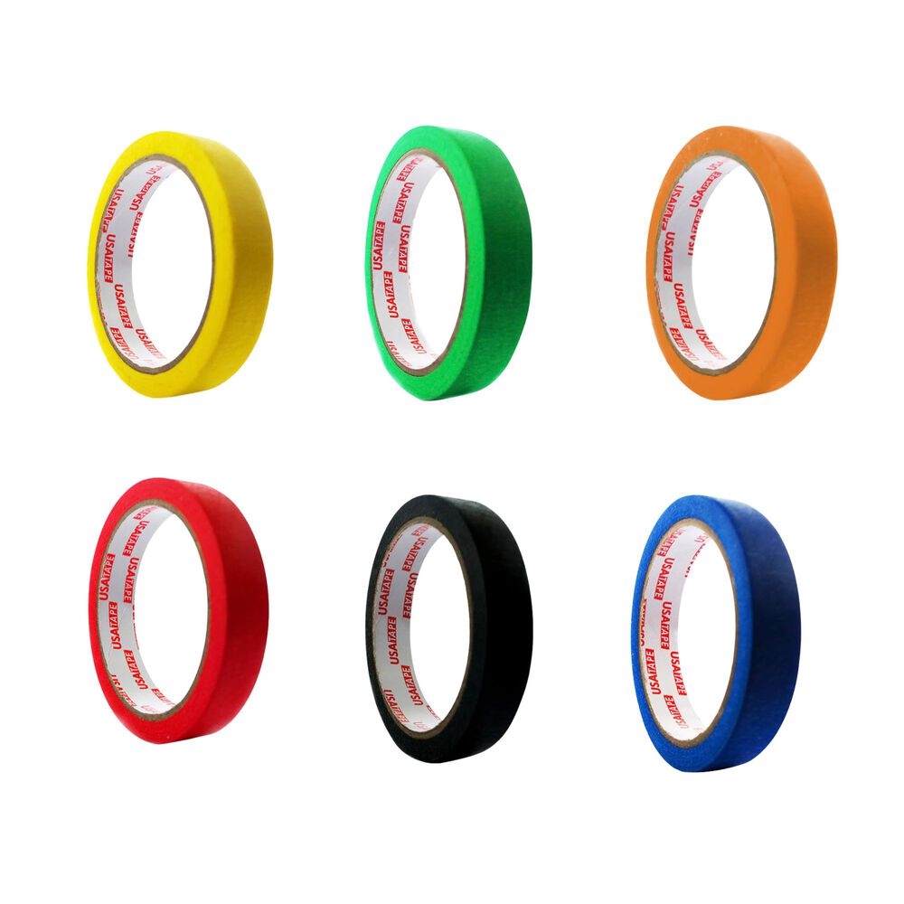 Cinta Enmascarar Masking Tape Color 18mmx20m 6 Colores image number 0.0