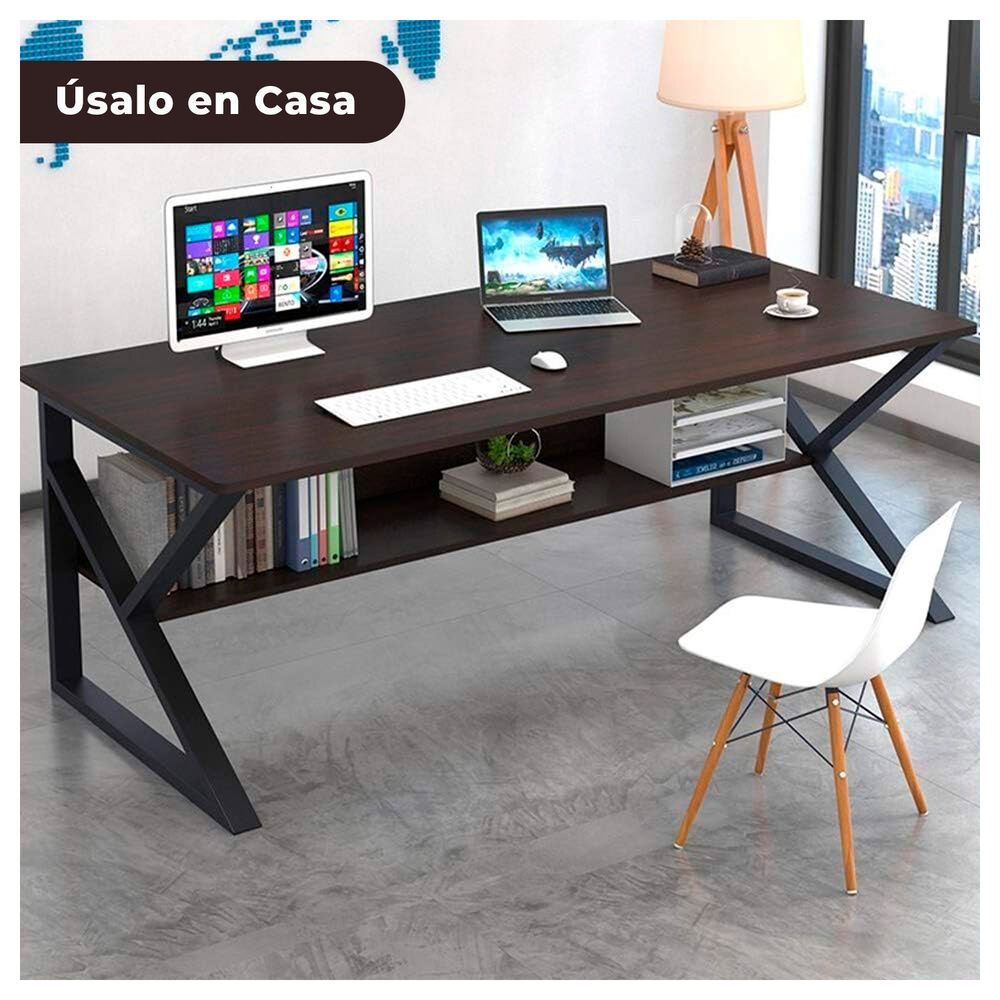 Mesa Escritorio De Metal Moderna Compacta Y Resistente image number 3.0